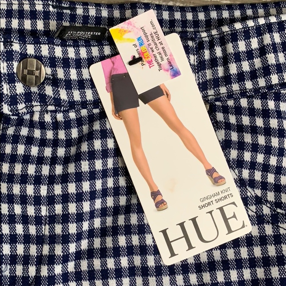 Hue gingham knit shorts 1128500 - Picture 4 of 6
